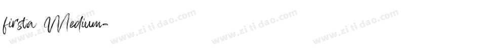 firsta Medium字体转换
